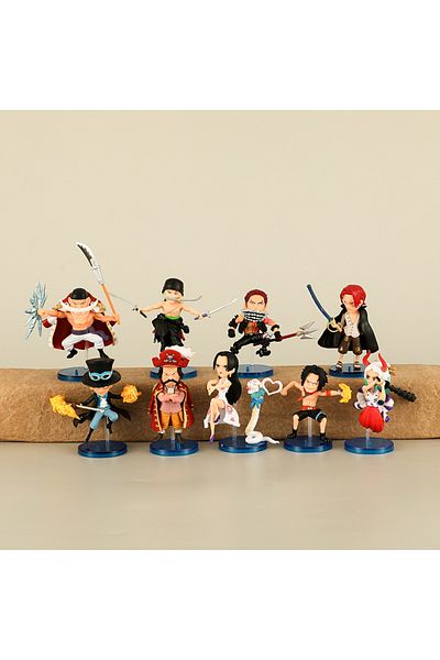 Funko No Box 9pcs one piece 9pcs/set One Piece Zoro Ace Sabo Shanks Edward Hancock Yamato Katakuri Roger A