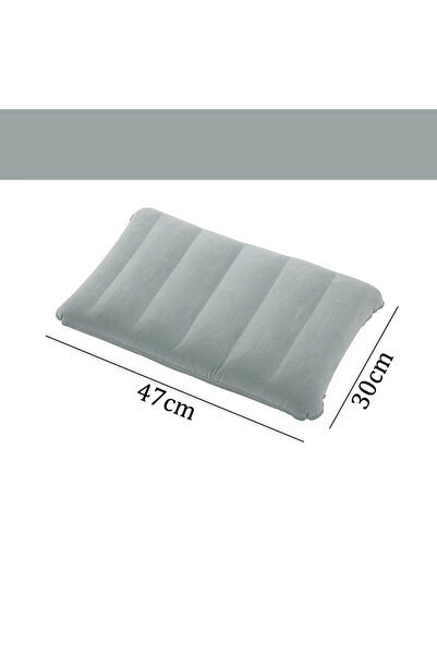 Choice وسائد هوائية رمادية مقاس 47×30 سم للتخييم في الهواء الطلق، وسادة نوم م...