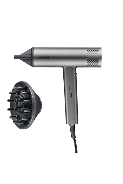 Severin Hair dryer, Severin, S-Style Pro, 2000 W, gray