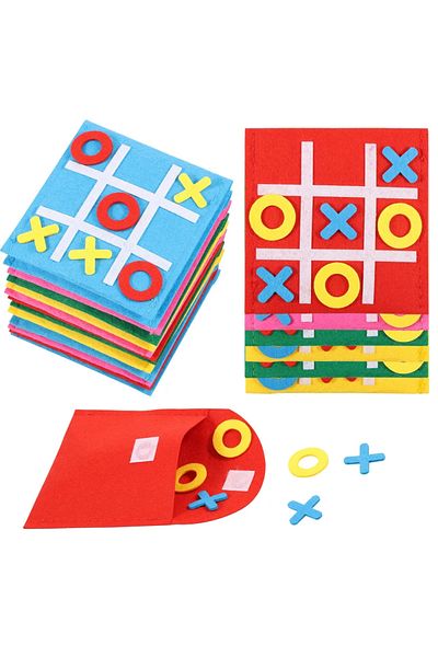 Choice Red 20pcs Felt Board Game for Kids and Family Party Fun Mini Board Game Toy Family Board Game Birth