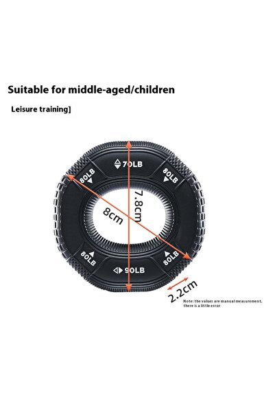 Choice 5 حلقات قبضة مثمنة الشكل و3 مستويات مقاومة لتمرين اليد من السيليكون لت...