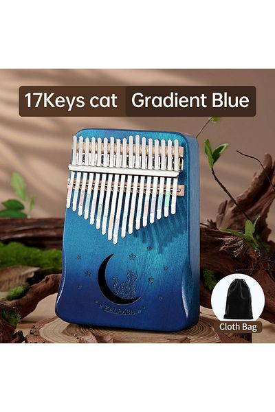Choice 17KEYS GradientBlue 17 -Key Kalimba Thumb Piano - Beginner Friendly Finger Piano, Perfect Birthday G