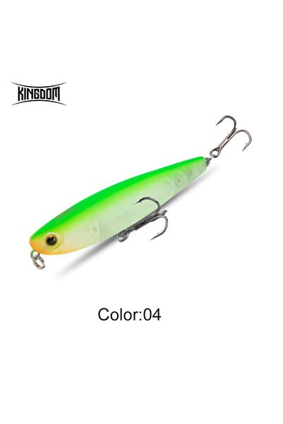 Kingdom 5.6g 60mm 04 Topwater Pencil Fishing Lures 60mm 5.6g 90mm 11g Walking...