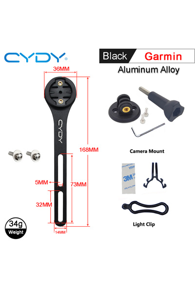 Choice حامل كمبيوتر Garmin CYDY من سبائك الألومنيوم باللون الأسود، Bryton Wah...