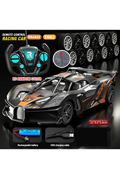 Choice Orange 21cm Rc Car 4Ch High-Speed Remote Control Drift Racing Car Elec...
