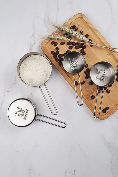 Chavin Steel 4 Piece Coffee Spice Flour Pea Measuring Spoon Mt149