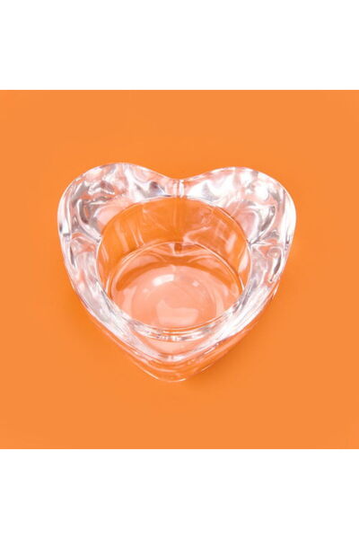 Evidea Deco Heart Mumluk - Şeffaf -6,8x2x8 cm