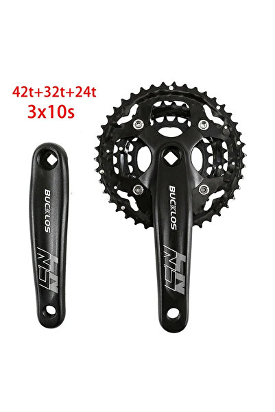 BUCKLOS مجموعة كرنك 10S للدراجة الجبلية، مجموعة كرنك 104/64 BCD للدراجة، 3*9S...