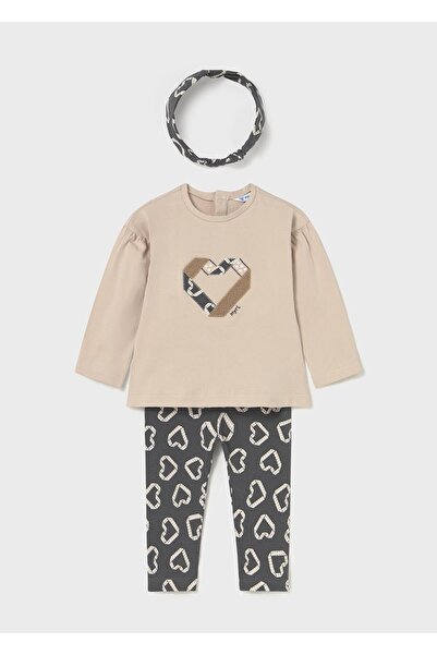MAYORAL Winter Baby Girl 3-Piece Sanç Banded Tights Set - Gray