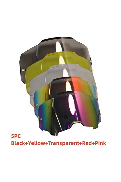 Choice 3 عدسات بديلة لنظارات الدراجات النارية، 5 ألوان، مرآة HiPER، دراجات نارية، دراجات نارية، دراجات نارية، دراجات نارية.