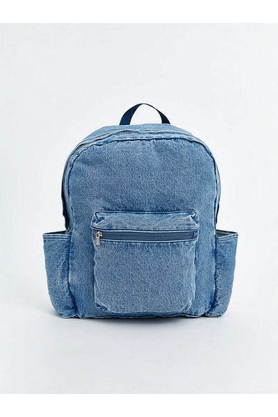 LC Waikiki Blue Women's Jean Backpack
