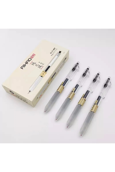 Choice 4 قطع - أسود 4 قطع AIHAO X97 اضغط على القلم المحايد 0.5 مم قلم جل قلم ...