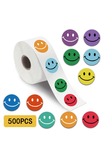Choice 500PCS 500PCS Creative Smiling Face Roll Stickers Classic Graffiti Stickers Phone Water Cups Guitar
