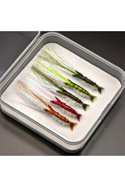 Choice مجموعة طُعم صيد السمك بالذباب من 5 قطع من FCP-641 ANFS بألوان متنوعة -...