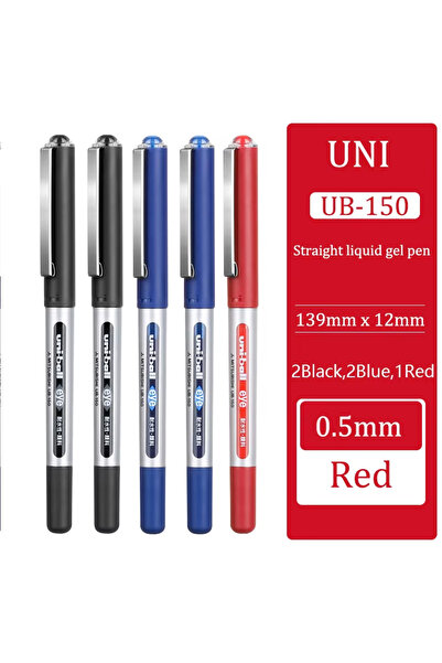 Choice 0.5 5 قطع (2BK1RD2BU) قلم جل UB-150 من شركة Uni Mitsubishi اليابانية م...