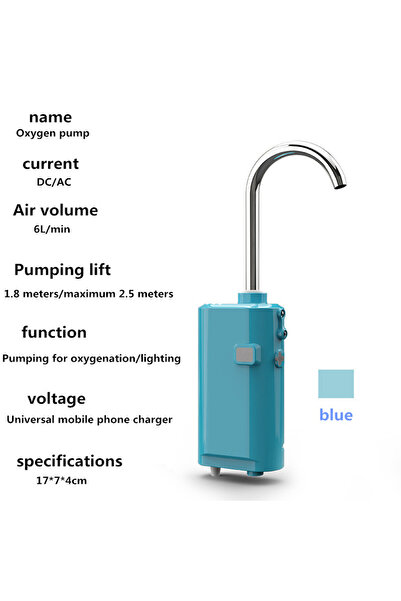Choice صندوق صيد السمك الذكي متعدد الوظائف باللون الأزرق، مضخة مياه، مضخة معززة، صندوق صيد السمك الخارجي