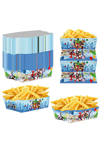 Miniso 12pcs food box Slap Bracelets Kids SpiderMan and His Friends Stamps Stickers Wristbands Fun Kids Par