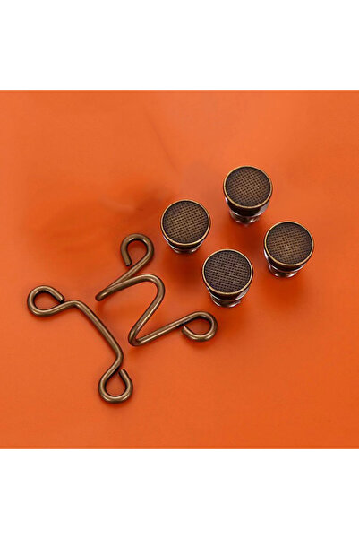 Choice9 1set Bronze 1/4Set Nail-free Metal Jeans Button Snaps Detachable Pant...