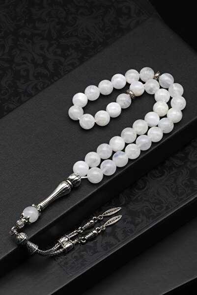 Alibaba Doğaltaş Rozariu din piatra de luna piatra naturala 8 mm taietura glob