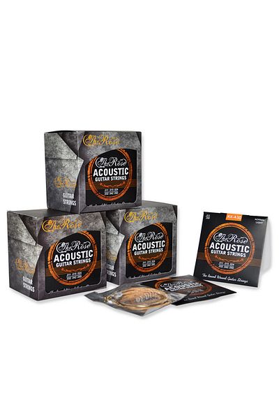 Choice RX-A30 011-050 Acoustic Guitar Strings Antirust Coating Hexagonal Core 75/25 Brass Alloy Winding ...