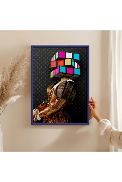 HOMEPACK Картина с дървена рамка Постер, монтиран на рамка Артистична декорация за стена TK/1498