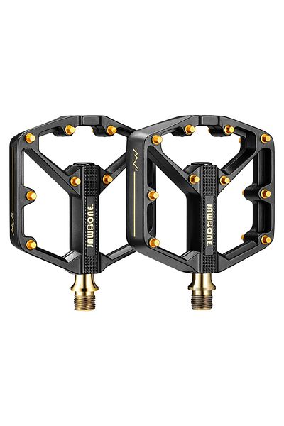 Choice Black Jawbone Mountains Bike Pedals Bicycle Flat Pedals Aluminum 9/16" Sealed Bearing Ultralight Ped