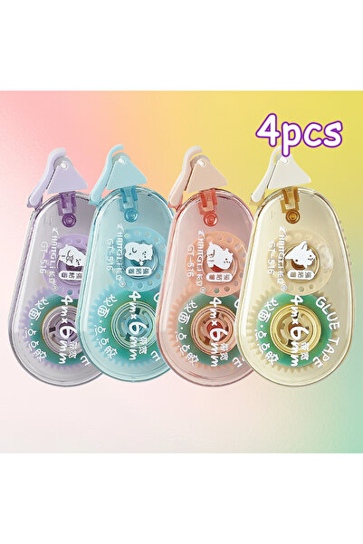 Choice مجموعة من 4 قطع WQN - شريط توزيع مزدوج الجوانب 0.23 بوصة × 157 بوصة، ش...