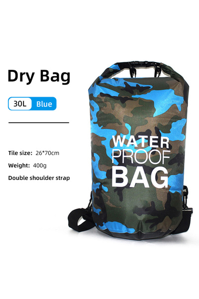 Choice 30L Blue 30L 15L Waterproof Dry Bags With Wet Separation Pocket Backpa...