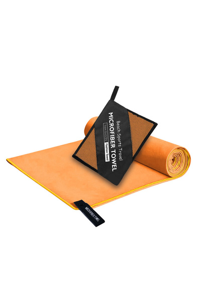 Choice منشفة رياضية خارجية برتقالية فائقة الامتصاص وناعمة وسريعة الجفاف، منشف...