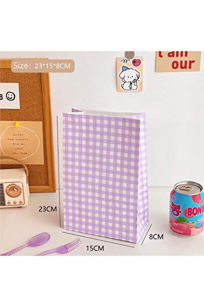 Choice1 23x15x8 سم أرجواني 10 قطع من أكياس ورق كرافت ملونة للمهرجانات وحفلات ...