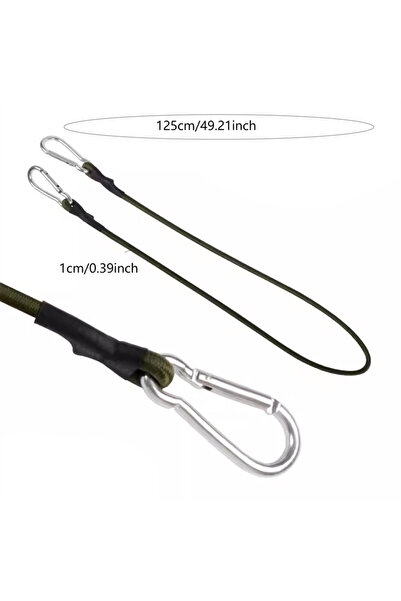 Choice حبل بنجي شديد التحمل بطول 120 سم و30-120 سم، حزام ربط مرن، خطافات تسلق...