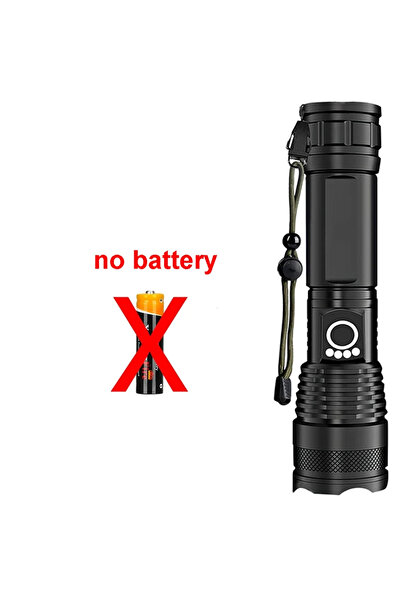 Choice بدون بطارية مصباح يدوي LED عالي الطاقة قابل لإعادة الشحن بخمسة أوضاع من سبائك الألومنيوم ومصباح تلسكوبي للتكبير T