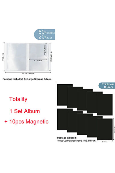 Choice3 Album And Magnetic Large Clear Stamp&Cutting Dies Storage Book Organi...