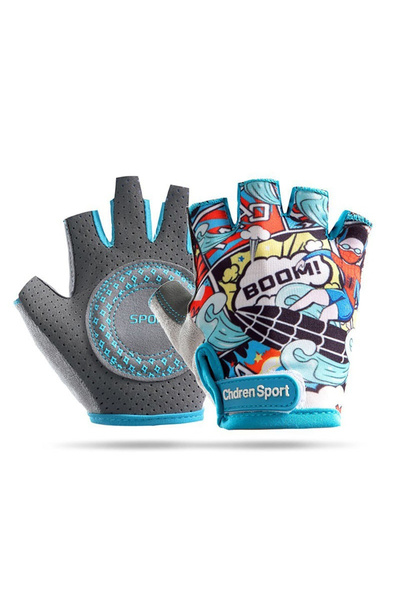 Choice قفازات رياضية للأطفال من GTUBIKE لحماية اليد بنصف أصابع، مناسبة لركوب ...