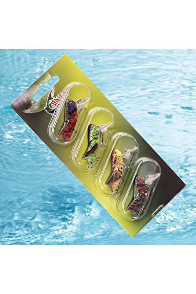 Choice مجموعة طُعم صيد الأسماك الواقعية FCP-491 ANFS، مكونة من 4 قطع، مثالية ...