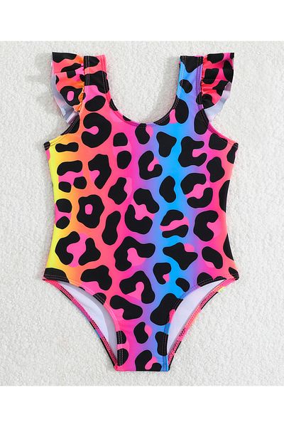 SAPS All Over Printed V Cut Swimsuit - Multicolor
