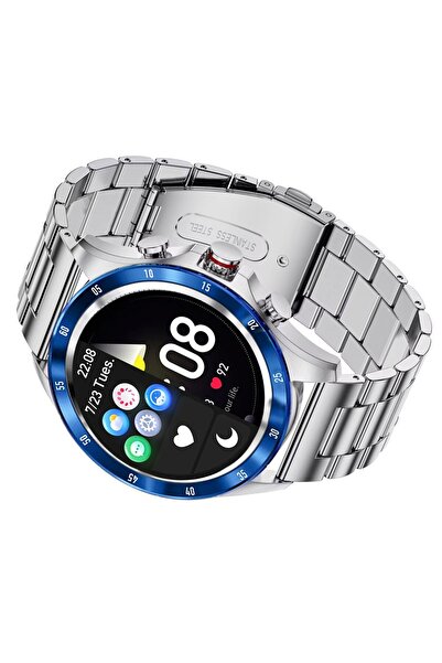 BEYOND Watch Seria Earth 2, Argintiu-Albastru, Oțel Inoxidabil