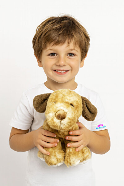 hediyecik لعبة كلب لطيفة من القطيفة للعب وشريك النوم مقاس 25 سم