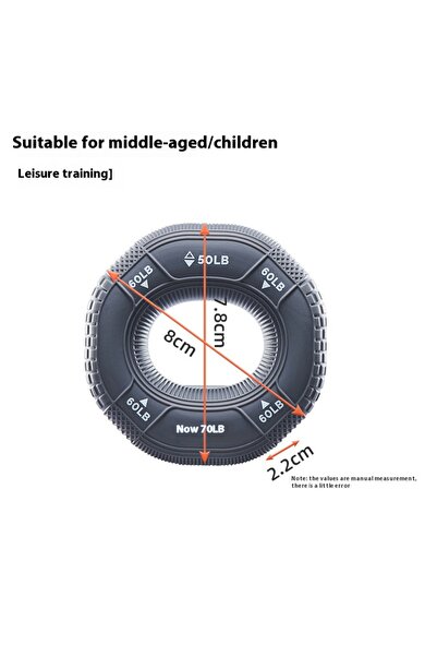 Choice 4 حلقات قبضة مثمنة الشكل و3 مستويات مقاومة لتمرين اليد من السيليكون لت...