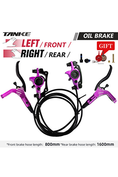 Choice مجموعة فرامل قرص هيدروليكية للدراجات الجبلية من Purple-LFRR TANKE مقاس...