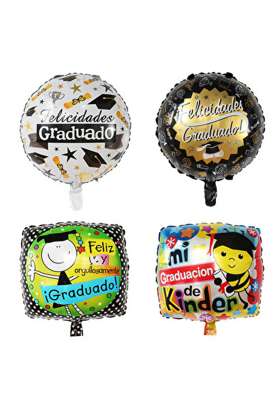 Choice 18inch mix 10pcs Spanish Graduation Foil Balloon 2024 Congrats Grad Ai...