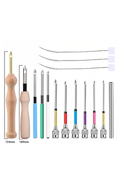 Choice1 مجموعة من 2 إبر تطريز متقاطعة، طقم تطريز، خيوط، قلم تطريز، حياكة، أعم...