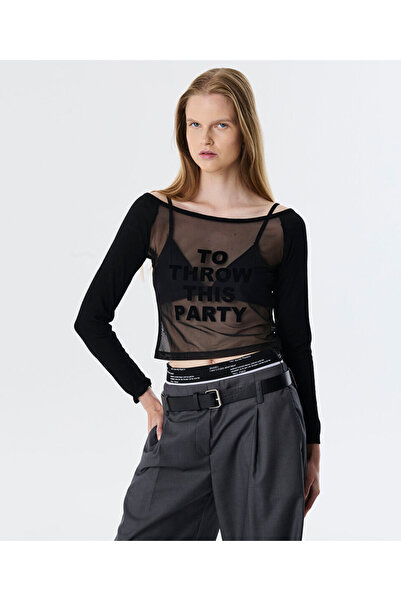 Twist TÜL MIX SLOGANLI TRİKO