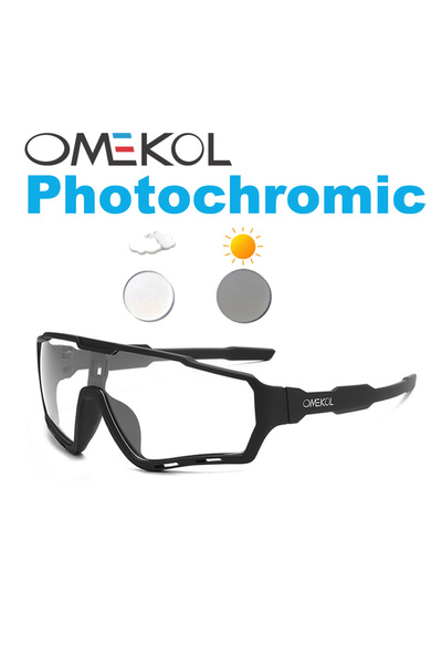 Choice MP1 OMEKOL Brand New Photochromic Sport Cycling Glasses Men Women Outd...