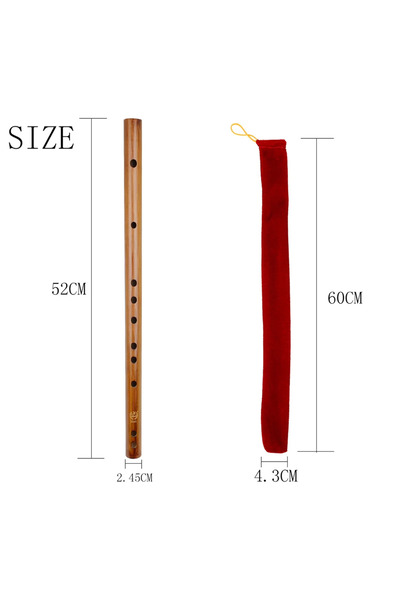 Choice C MABT 6 Holes colo Bamboo with Velvet Bag Traditional Chinese colo In...