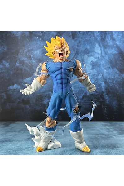 BANDAI no box 27cm Dragon Ball Z Majin Vegeta Anime Figure Self-destruct Super Saiyan Action Figures Pvc St