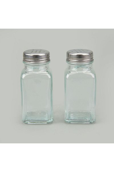 MATMEL 2-Piece Glass Spice Jar - Transparent - 100 ml