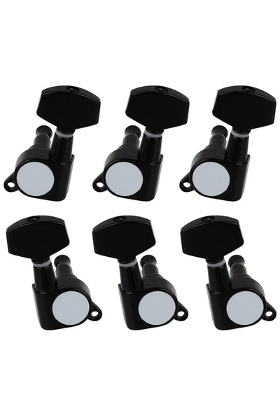 Choice Black 3R3L Gearlly 6Pcs 3L3R Big Square Sealed String Tuning Pegs Tuning Keys Machine Heads Tuners F