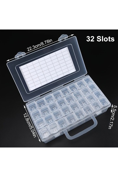 Choice 32 Grid 32/40/42/48/56/64pcs zuasnhihua storage box diamond painting beads pendant jewelry accessori