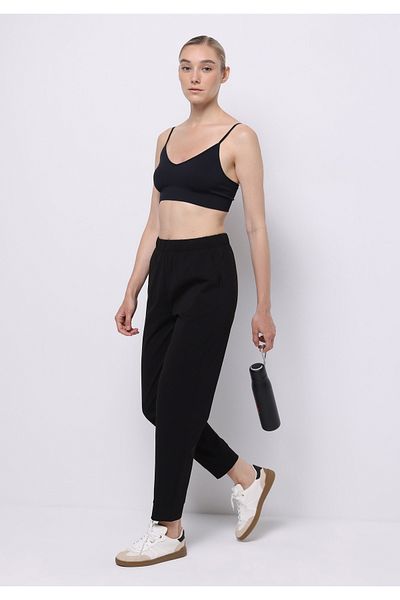 Colin's Regular Fit Mid Waist Straight Women's Black Sweatpants